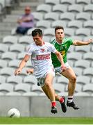 12 June 2021; Daniel Dineen of Cork in action against Nigel Harte of Westmeath during the Allianz Football League Division 2 Relegation play-off match between Cork and Westmeath at Páirc Uí Chaoimh in Cork. Photo by Eóin Noonan/Sportsfile