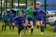 13 June 2021; Keeva Keenan and Aoife Colvill, right, during a Republic of Ireland training session at Laugardalsvollur in Reykjavik, Iceland. Photo by Eythor Arnason/Sportsfile