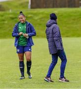 13 June 2021; Rianna Jarrett during a Republic of Ireland training session at Laugardalsvollur in Reykjavik, Iceland. Photo by Eythor Arnason/Sportsfile