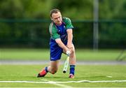 13 June 2021; Warren Broaders of Glynn Barntown bats during the Mixed Senior Rounders Final 2020 match between Erne Eagles and Glynn Barntown at GAA centre of Excellence, National Sports Campus in Abbotstown, Dublin. Photo by Harry Murphy/Sportsfile