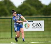 13 June 2021; Katie Kenny of Breaffy bats during the Ladies Senior Rounders Final 2020 match between Breaffy and Glynn Barntown at GAA centre of Excellence, National Sports Campus in Abbotstown, Dublin. Photo by Harry Murphy/Sportsfile