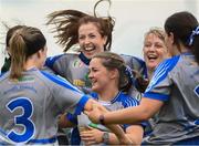13 June 2021; Breaffy players including Avril Gyne, centre, celebrate after the Ladies Senior Rounders Final 2020 match between Breaffy and Glynn Barntown at GAA centre of Excellence, National Sports Campus in Abbotstown, Dublin. Photo by Harry Murphy/Sportsfile