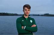 24 January 2020; Team Ireland rowers at the official announcement of the squad who will compete at the Tokyo 2020 Olympics. The rowing team was the first group of Team Ireland athletes to collect their kit bags ahead of the Games. Pictured is Fintan McCarthy. Photo by Seb Daly/Sportsfile