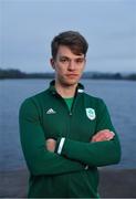 24 January 2020; Team Ireland rowers at the official announcement of the squad who will compete at the Tokyo 2020 Olympics. The rowing team was the first group of Team Ireland athletes to collect their kit bags ahead of the Games. Pictured is Fintan McCarthy. Photo by Seb Daly/Sportsfile