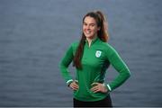 24 January 2020; Team Ireland rowers at the official announcement of the squad who will compete at the Tokyo 2020 Olympics. The rowing team was the first group of Team Ireland athletes to collect their kit bags ahead of the Games. Pictured is Aileen Crowley. Photo by Seb Daly/Sportsfile