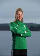 24 January 2020; Team Ireland rowers at the official announcement of the squad who will compete at the Tokyo 2020 Olympics. The rowing team was the first group of Team Ireland athletes to collect their kit bags ahead of the Games. Pictured is Lydia Heaphy. Photo by Seb Daly/Sportsfile
