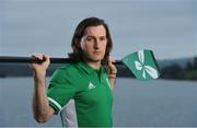 24 January 2020; Team Ireland rowers at the official announcement of the squad who will compete at the Tokyo 2020 Olympics. The rowing team was the first group of Team Ireland athletes to collect their kit bags ahead of the Games. Pictured is Paul O'Donovan. Photo by Seb Daly/Sportsfile