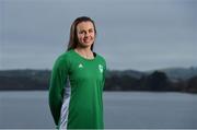 24 January 2020; Team Ireland rowers at the official announcement of the squad who will compete at the Tokyo 2020 Olympics. The rowing team was the first group of Team Ireland athletes to collect their kit bags ahead of the Games. Pictured is Aifric Keogh. Photo by Seb Daly/Sportsfile
