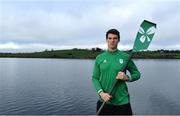 24 January 2020; Team Ireland rowers at the official announcement of the squad who will compete at the Tokyo 2020 Olympics. The rowing team was the first group of Team Ireland athletes to collect their kit bags ahead of the Games. Pictured is Phil Doyle. Photo by Seb Daly/Sportsfile