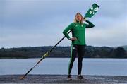 24 January 2020; Team Ireland rowers at the official announcement of the squad who will compete at the Tokyo 2020 Olympics. The rowing team was the first group of Team Ireland athletes to collect their kit bags ahead of the Games. Pictured is Sanita Pušpure. Photo by Seb Daly/Sportsfile
