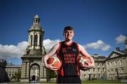 16 June 2021; Luke Rock, Trinity College men’s basketball player, at the announcement of Trinity College as a Basketball Ireland Centre of Excellence. Photo by David Fitzgerald/Sportsfile