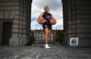 16 June 2021; Ireland U20 international and Trinity Meteors player Niamh Kenny at the announcement of Trinity College as a Basketball Ireland Centre of Excellence. Photo by David Fitzgerald/Sportsfile