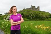 16 June 2021; The Vhi Virtual Women’s Mini Marathon is now open for entries! This year’s event, launched by Una Healy at the Rock of Cashel, will take place virtually on Sunday 19th September. The musician and broadcaster is calling on women all around the country to join her and take part in the 2021 Vhi Virtual Women’s Mini Marathon and says, “I am delighted to be involved with the 2021 Vhi Virtual Women’s Mini Marathon. It’s great that this special virtual race has been created as this event is such an important one for women all across Ireland. While it’s disappointing we can’t run together, we can still build a community together and help raise much needed funds for so many charities by doing it virtually. I can’t wait to get started! As part of the 2021 event a brand-new Official Event App has been developed to support those looking to walk, jog and run the 10km route anywhere in the country. Register now at www.vhiwomensminimarathon.ie. Photo by Diarmuid Greene/Sportsfile