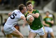 13 June 2021; Cathal Hickey of Meath is tackled by Darragh Kirwan of Kildare during the Allianz Football League Division 2 semi-final match between Kildare and Meath at St Conleth's Park in Newbridge, Kildare. Photo by Piaras Ó Mídheach/Sportsfile