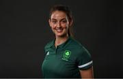 18 June 2021; Team Ireland rowers at the official announcement of the squad who will compete at the Tokyo 2020 Olympics. The rowing team was the first group of Team Ireland athletes to collect their kit bags ahead of the Games. Pictured is Fiona Murtagh. Photo by Seb Daly/Sportsfile