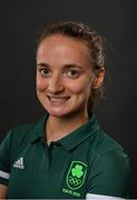 18 June 2021; Team Ireland rowers at the official announcement of the squad who will compete at the Tokyo 2020 Olympics. The rowing team was the first group of Team Ireland athletes to collect their kit bags ahead of the Games. Pictured is Margaret Cremen. Photo by Seb Daly/Sportsfile