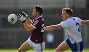 13 June 2021; Dessie Conneely of Galway in action against Kieran Duffy of Monaghan during the Allianz Football League Division 1 Relegation play-off match between Monaghan and Galway at St. Tiernach’s Park in Clones, Monaghan. Photo by Ray McManus/Sportsfile