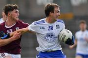 13 June 2021; Jack McCarron of Monaghan in action against Cathal Sweeney of Galway during the Allianz Football League Division 1 Relegation play-off match between Monaghan and Galway at St. Tiernach’s Park in Clones, Monaghan. Photo by Ray McManus/Sportsfile