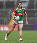 13 June 2021; Eoghan McLaughlin of Mayo during the Allianz Football League Division 2 semi-final match between Clare and Mayo at Cusack Park in Ennis, Clare. Photo by Brendan Moran/Sportsfile