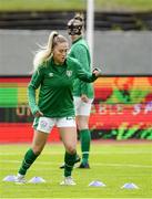 15 June 2021; Aoife Colvill of Republic of Ireland warms up before the international friendly match between Iceland and Republic of Ireland at Laugardalsvollur in Reykjavik, Iceland. Photo by Eythor Arnason/Sportsfile