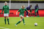 15 June 2021; Claire Walsh of Republic of Ireland warms up before the international friendly match between Iceland and Republic of Ireland at Laugardalsvollur in Reykjavik, Iceland. Photo by Eythor Arnason/Sportsfile