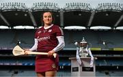 16 June 2021; Sarah Healy of Galway in attendance during the launch of the Littlewoods Ireland Camogie Leagues Finals and All-Ireland Senior Hurling Championship at Croke Park in Dublin. The Littlewoods Ireland Division 1 Camogie League final is live on RTE this Sunday the 20th June at 7.30pm. The All-Ireland Senior Hurling Championship begins Saturday 26th of June #StyleOfPlay.  Photo by Sam Barnes/Sportsfile