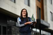 16 June 2021; Hannah Tyrrell of Dublin is pictured with The Croke Park/LGFA Player of the Month award for May, at The Croke Park in Jones Road, Dublin. Hannah has been in superb form in Dublin’s march to a Lidl National League Division 1 Final appearance against Cork on Saturday, June 26. During the course of Dublin’s two Lidl NFL Division 1B matches against Waterford and Cork in May, Hannah registered a combined total of 3-12.  Photo by David Fitzgerald/Sportsfile