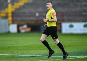30 April 2021; Referee Oliver Moran during the SSE Airtricity League First Division match between Shelbourne and Treaty United at Tolka Park in Dublin. Photo by Piaras Ó Mídheach/Sportsfile