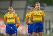 13 June 2021; Brian Stack, left, and Enda Smith of Roscommon prior to the Allianz Football League Division 1 Relegation play-off match between Armagh and Roscommon at Athletic Grounds in Armagh. Photo by Ramsey Cardy/Sportsfile