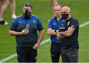 13 June 2021; Roscommon manager Anthony Cunningham, right, with selector Mark Dowd, left, and Head of Athletic Performance Gary Flannery during the Allianz Football League Division 1 Relegation play-off match between Armagh and Roscommon at Athletic Grounds in Armagh. Photo by Ramsey Cardy/Sportsfile