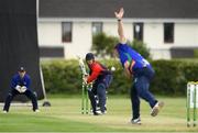 18 June 2021; James McCollum of Northern Knights bats during the Cricket Ireland InterProvincial Trophy 2021 match between Northern Knights and North West Warriors at Pembroke Cricket Club in Dublin. Photo by Matt Browne/Sportsfile