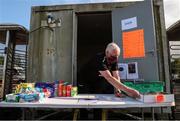 18 June 2021; Eddie Cullen prepares the shop ahead of the SSE Airtricity League First Division match between Wexford and Shelbourne at Ferrycarrig Park in Wexford. Photo by Michael P Ryan/Sportsfile
