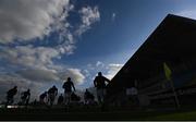 18 June 2021; The Cork City team warm-up prior to the SSE Airtricity League First Division match between Athlone Town and Cork City at Athlone Town Stadium in Athlone, Westmeath. Photo by Ramsey Cardy/Sportsfile