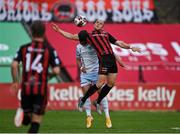18 June 2021; Georgie Kelly of Bohemians in action against Dane Massey of Drogheda United during the SSE Airtricity League Premier Division match between Bohemians and Drogheda United at Dalymount Park in Dublin. Photo by Piaras Ó Mídheach/Sportsfile