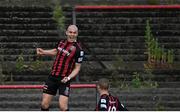 18 June 2021; Georgie Kelly of Bohemians celebrates scoring his side's first goal during the SSE Airtricity League Premier Division match between Bohemians and Drogheda United at Dalymount Park in Dublin. Photo by Piaras Ó Mídheach/Sportsfile