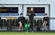 18 June 2021; Dundalk head coach Vinny Perth reacts after Chris Shields of Dundalk scores his side's first goal during the SSE Airtricity League Premier Division match between Dundalk and Longford Town at Oriel Park in Dundalk, Louth. Photo by Eóin Noonan/Sportsfile