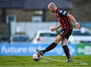 18 June 2021; Georgie Kelly of Bohemians scores his side's fourth goal, and his hat-trick, during the SSE Airtricity League Premier Division match between Bohemians and Drogheda United at Dalymount Park in Dublin. Photo by Piaras Ó Mídheach/Sportsfile
