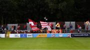 18 June 2021; St Patrick's Athletic supporters during the SSE Airtricity League Premier Division match between St Patrick's Athletic and Sligo Rovers at Richmond Park in Dublin. Photo by Harry Murphy/Sportsfile