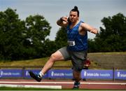 19 June 2021; James Kelly of Finn Valley AC, Donegal, competing in the Under 23 Men's Shot Put during day one of the Irish Life Health Junior Championships & U23 Specific Events at Morton Stadium in Santry, Dublin. Photo by Sam Barnes/Sportsfile