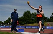 19 June 2021; Sean Carolan of Nenagh Olympic AC, Tipperary competing in the Under 23 Men;s Shot Put during day one of the Irish Life Health Junior Championships & U23 Specific Events at Morton Stadium in Santry, Dublin. Photo by Sam Barnes/Sportsfile