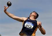 19 June 2021; Jack Forde of St. Killian's AC, Wexford, competing in the Junior Men's Shot Put during day one of the Irish Life Health Junior Championships & U23 Specific Events at Morton Stadium in Santry, Dublin. Photo by Sam Barnes/Sportsfile