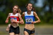 19 June 2021; Laura Mooney of Tullamore Harriers AC, Offaly, on her way to winning the Junior Women's 5000m during day one of the Irish Life Health Junior Championships & U23 Specific Events at Morton Stadium in Santry, Dublin. Photo by Sam Barnes/Sportsfile