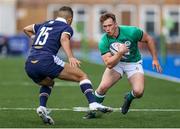 19 June 2021; Josh O'Connor of Ireland in action against Ollie Melville of Scotland during the U20 Six Nations Rugby Championship match between Scotland and Ireland at Cardiff Arms Park in Cardiff, Wales. Photo by Chris Fairweather/Sportsfile