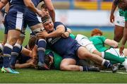 19 June 2021; Alex Soroka of Ireland scores his side's first try during the U20 Six Nations Rugby Championship match between Scotland and Ireland at Cardiff Arms Park in Cardiff, Wales. Photo by Chris Fairweather/Sportsfile