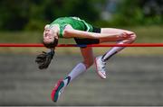 19 June 2021; Aoife O'Sullivan of Liscarroll AC, Cork, competing in the Junior Women's High Jump during day one of the Irish Life Health Junior Championships & U23 Specific Events at Morton Stadium in Santry, Dublin. Photo by Sam Barnes/Sportsfile