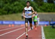 19 June 2021; Abdel Laadjel of Donore Harriers, Dublin, on his way to winning the Junior Men's 5000m during day one of the Irish Life Health Junior Championships & U23 Specific Events at Morton Stadium in Santry, Dublin. Photo by Sam Barnes/Sportsfile