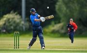 19 June 2021; Barry McCarthy of Leinster Lightning plays a shot to score a six during the Cricket Ireland InterProvincial Trophy 2021 match between Leinster Lightning and Northern Knights at Pembroke Cricket Club in Dublin. Photo by Seb Daly/Sportsfile