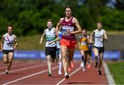 19 June 2021; Eoin Quinn of Mullingar Harriers AC, Westmeath, on his way to winning the Junior Men's 800m during day one of the Irish Life Health Junior Championships & U23 Specific Events at Morton Stadium in Santry, Dublin. Photo by Sam Barnes/Sportsfile