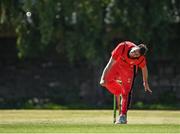 19 June 2021; Fionn Hand of Munster Reds during the Cricket Ireland InterProvincial Trophy 2021 match between Munster Reds and North West Warriors at Pembroke Cricket Club in Dublin. Photo by Seb Daly/Sportsfile
