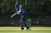 19 June 2021; Craig Young of North West Warriors during the Cricket Ireland InterProvincial Trophy 2021 match between Munster Reds and North West Warriors at Pembroke Cricket Club in Dublin. Photo by Seb Daly/Sportsfile